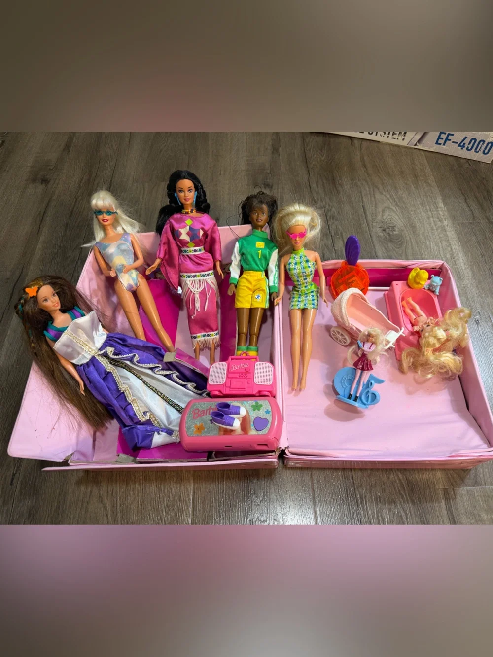 Barbie Pink Play Case with Multicolor Graphic